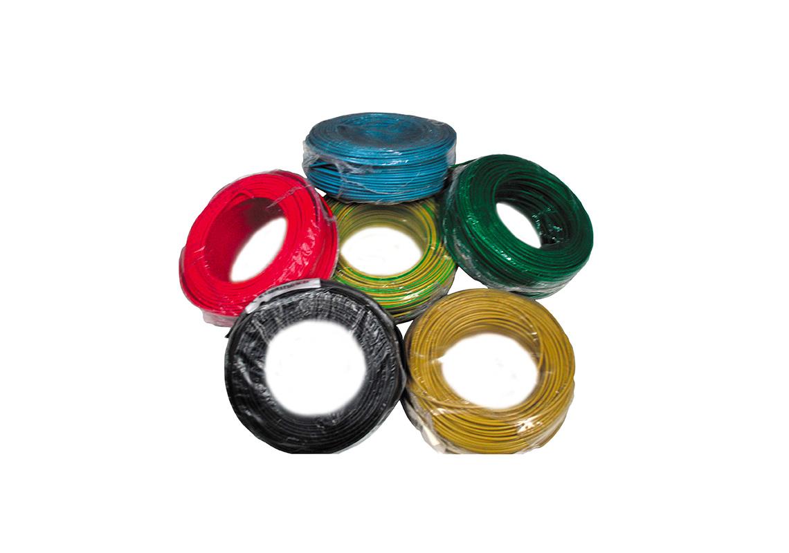 CÂBLE MULTI-CONDUCTEURS (COURONNE DE 100 m) BLANC, BLEU, BRUN, NOIR, JAUNE, ROUGE, VERT